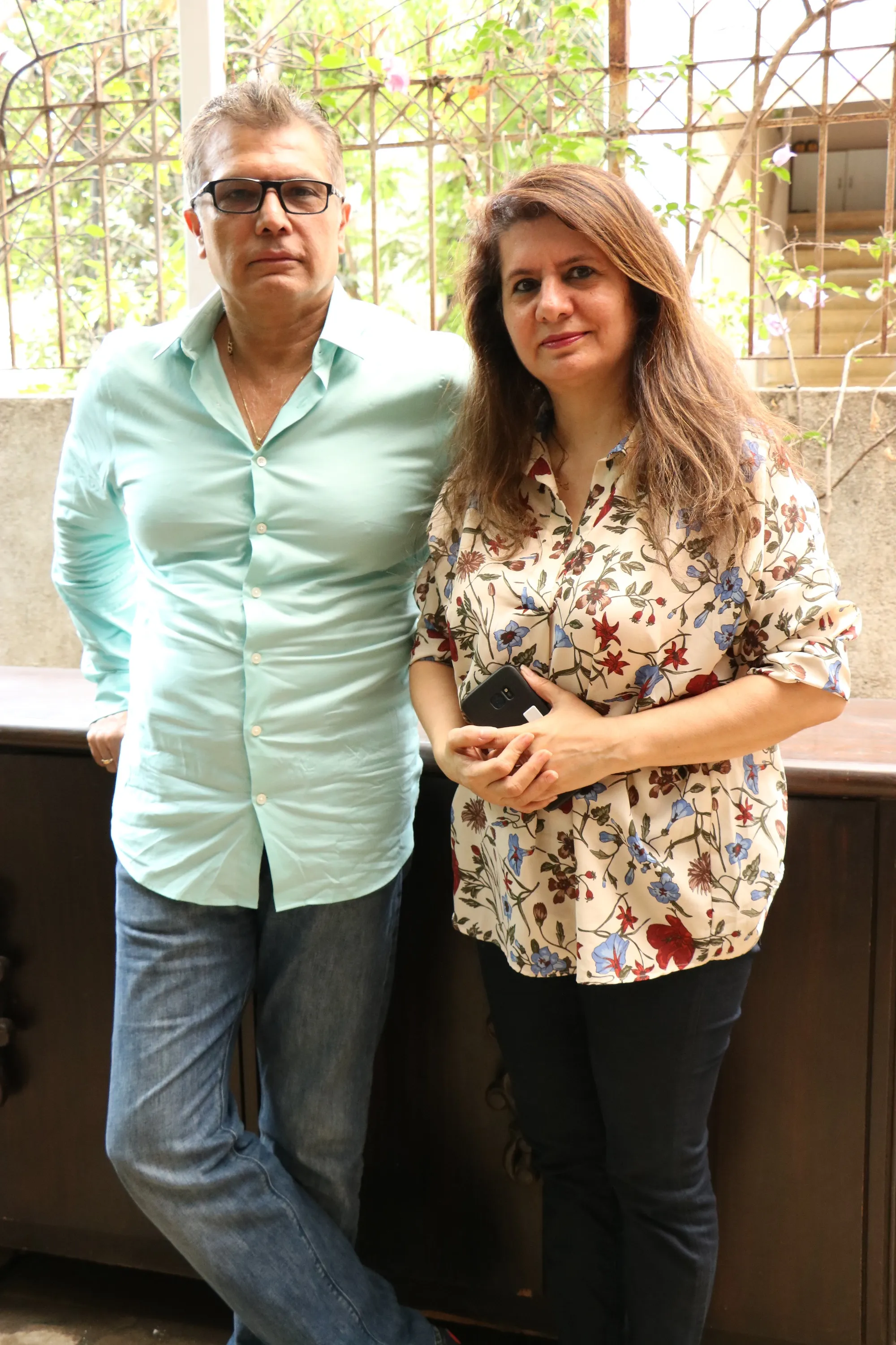 Sanjay Ji with wife Binaiferr Kohli
