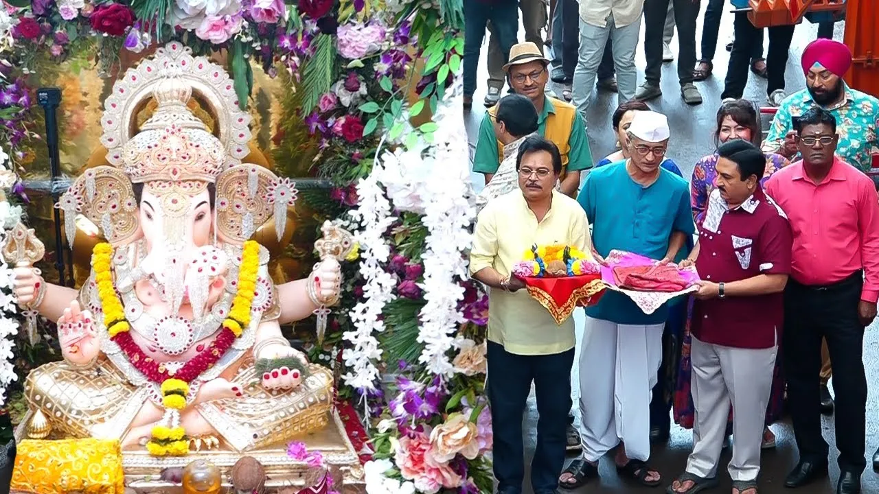 TMKOC celebrate Ganpati pooja on set 