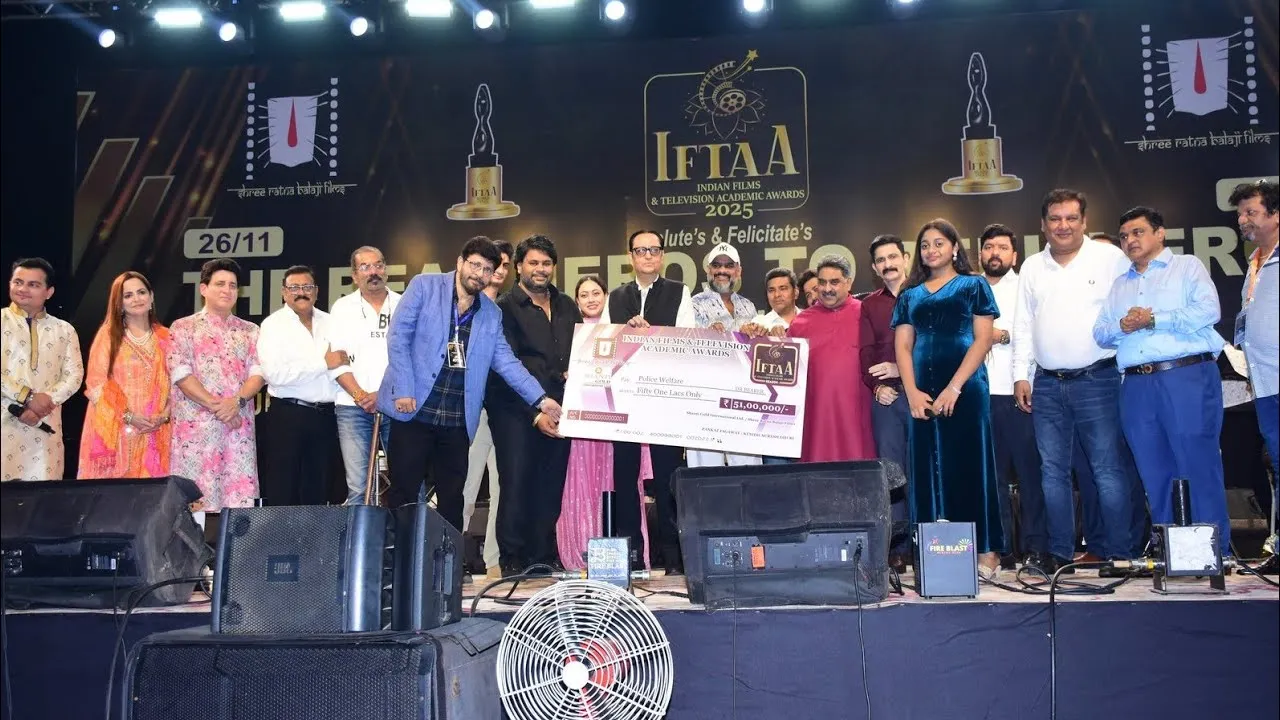 IFTAA Awards 2025 Kushal Dhuri donated ₹51 Lakhs to Mumbai Police Welfare Fund