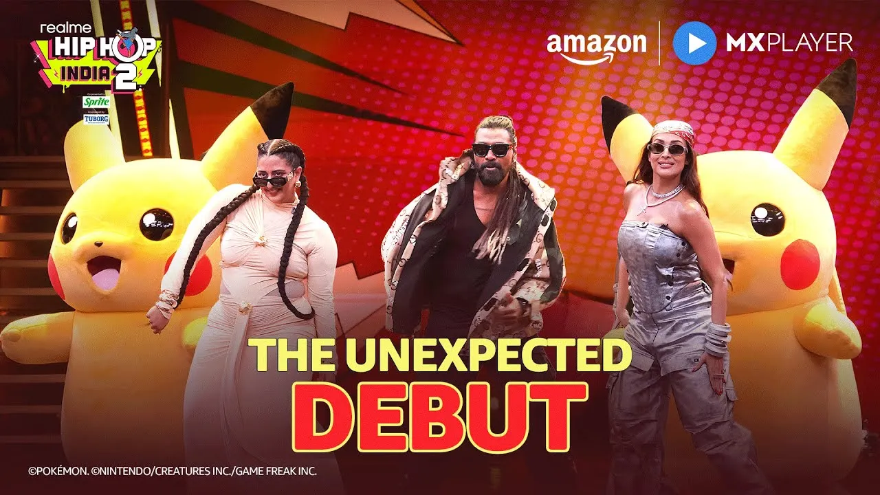 Pikachu Is Here On The Stage Of Realme Hip Hop India S2 | Imma Be Your  Pokemon | Amazon MX Player