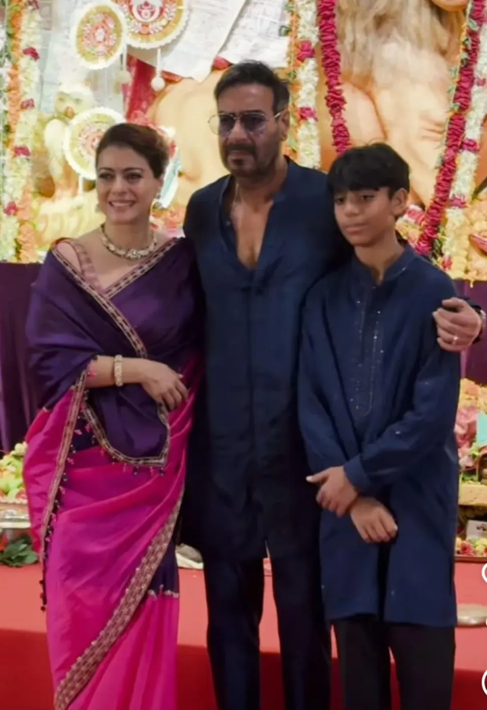 Ajay Devgn with wife Kajol and son Yug