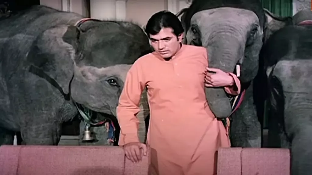 Rajesh Khanna and his elephants