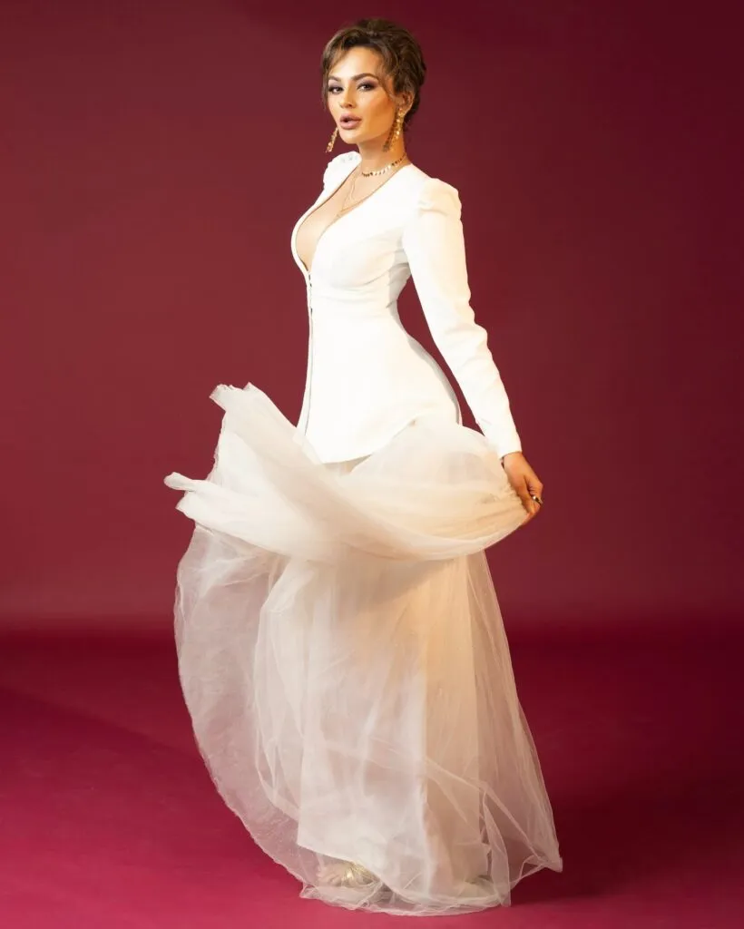 Seerat Kapoor Turns White Blazer Into Bold Desire