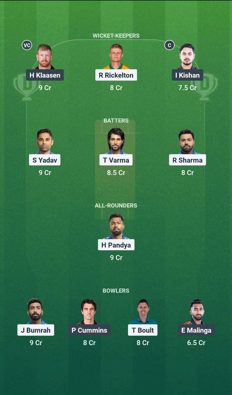 Mi vs srh