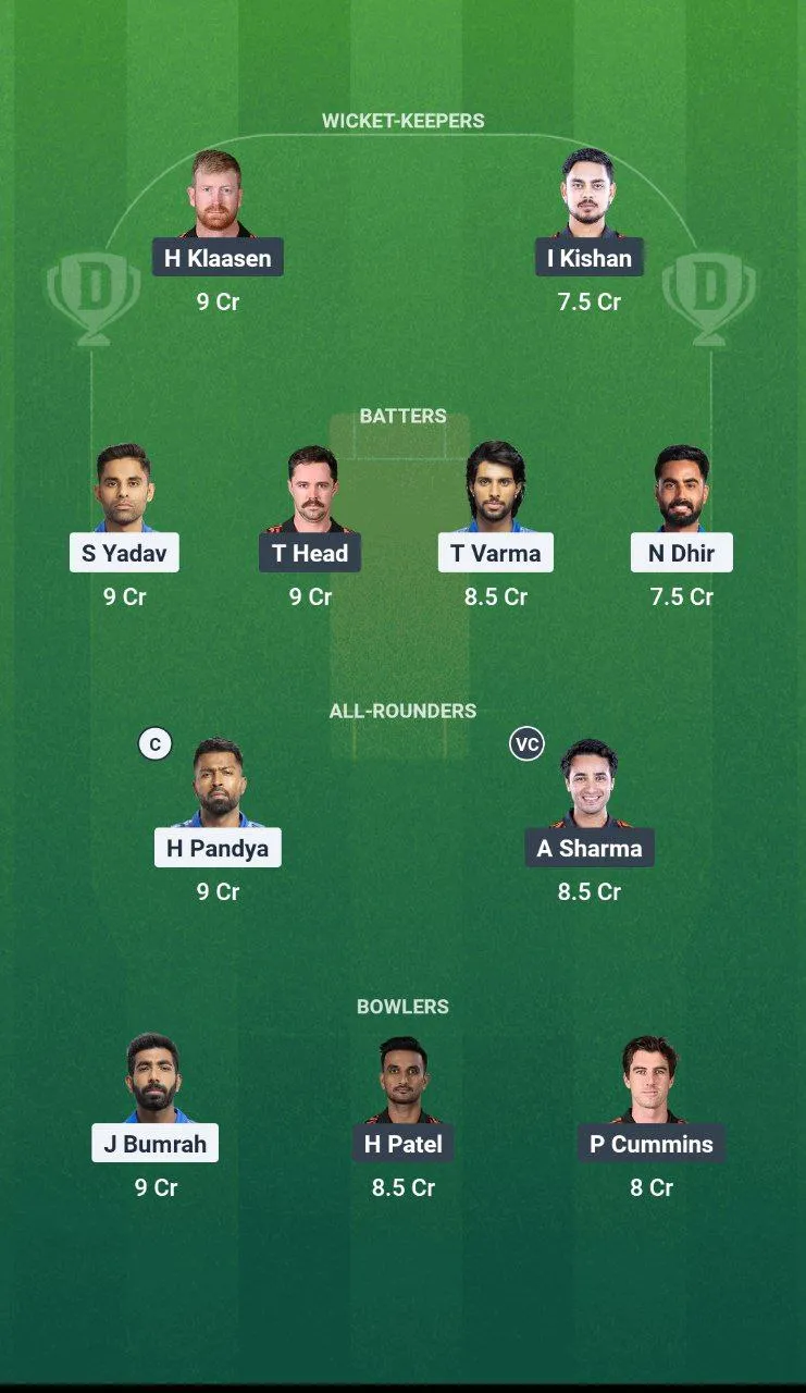 Mi vs srh