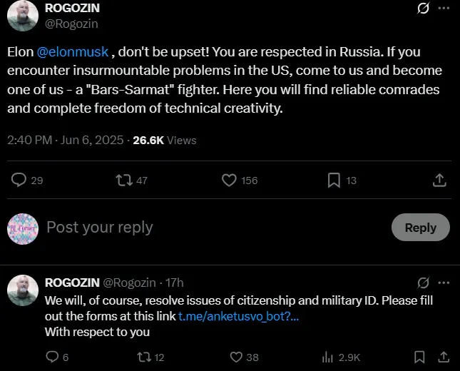 russia mock musk