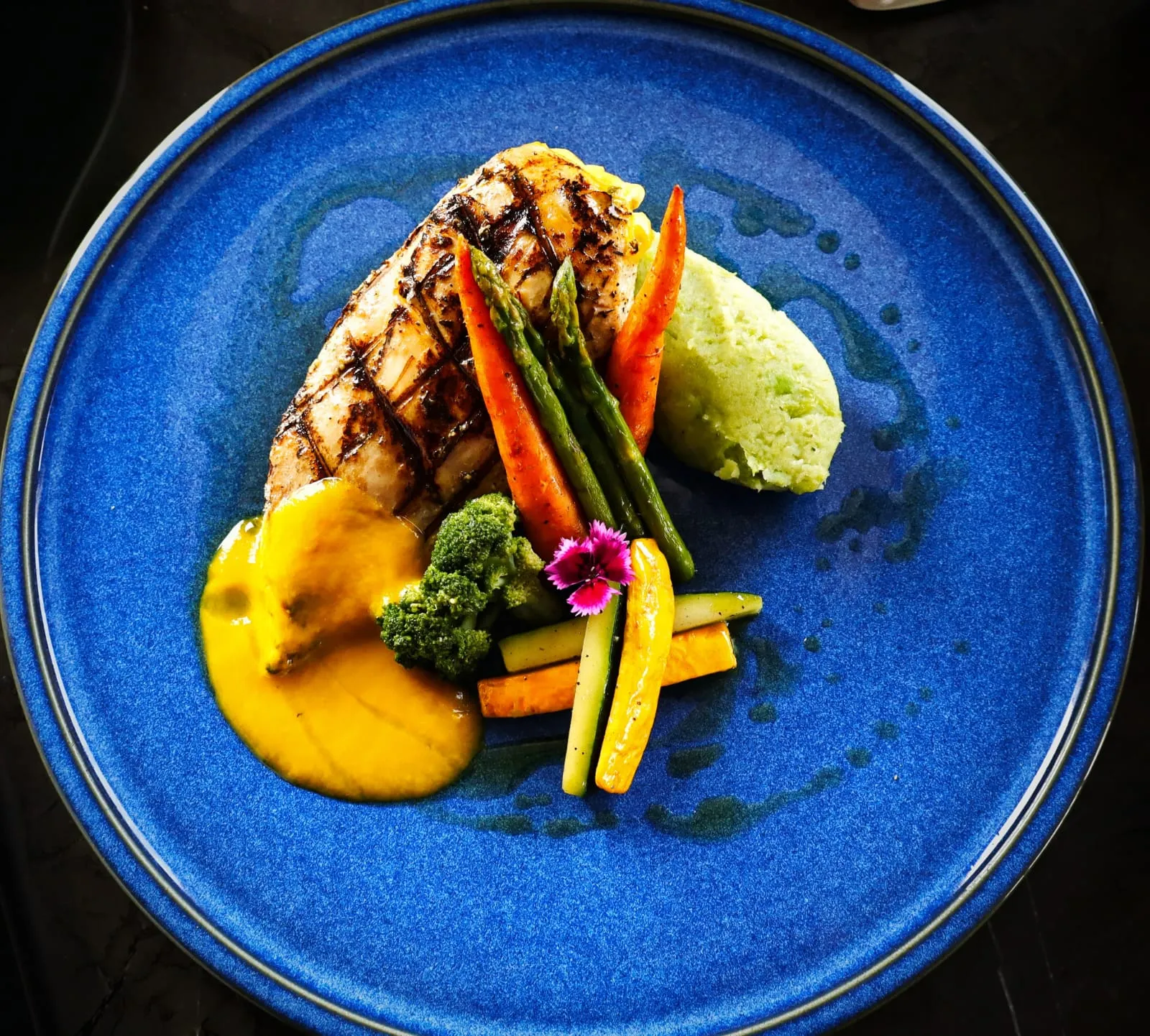 Grilled Chicken with Spiced Mango Jus