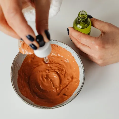 Brown clay