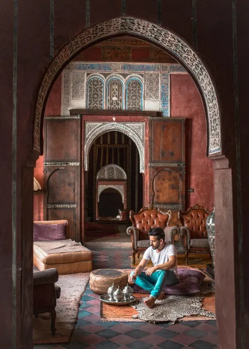 A quiet moment in Marrakech, Morocco 