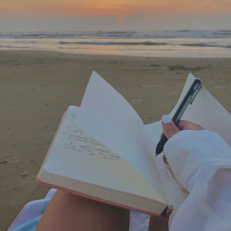 Journaling by the the beach