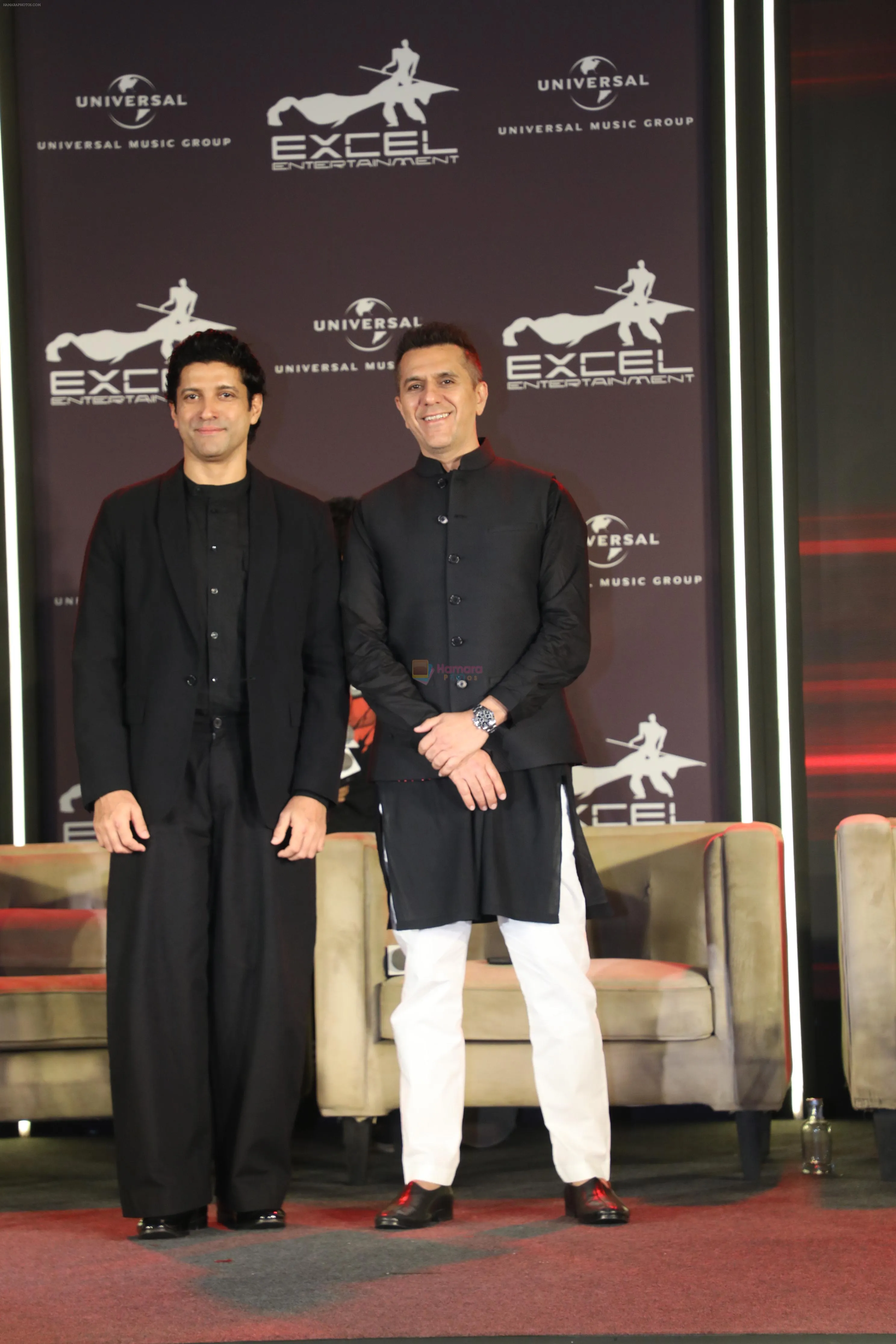 Farhan Akhtar, Ritesh Sidhwani at Excel Entertainment and Universal Music  Group collaboration event / Ritesh Sidhwani - Bollywood Photos
