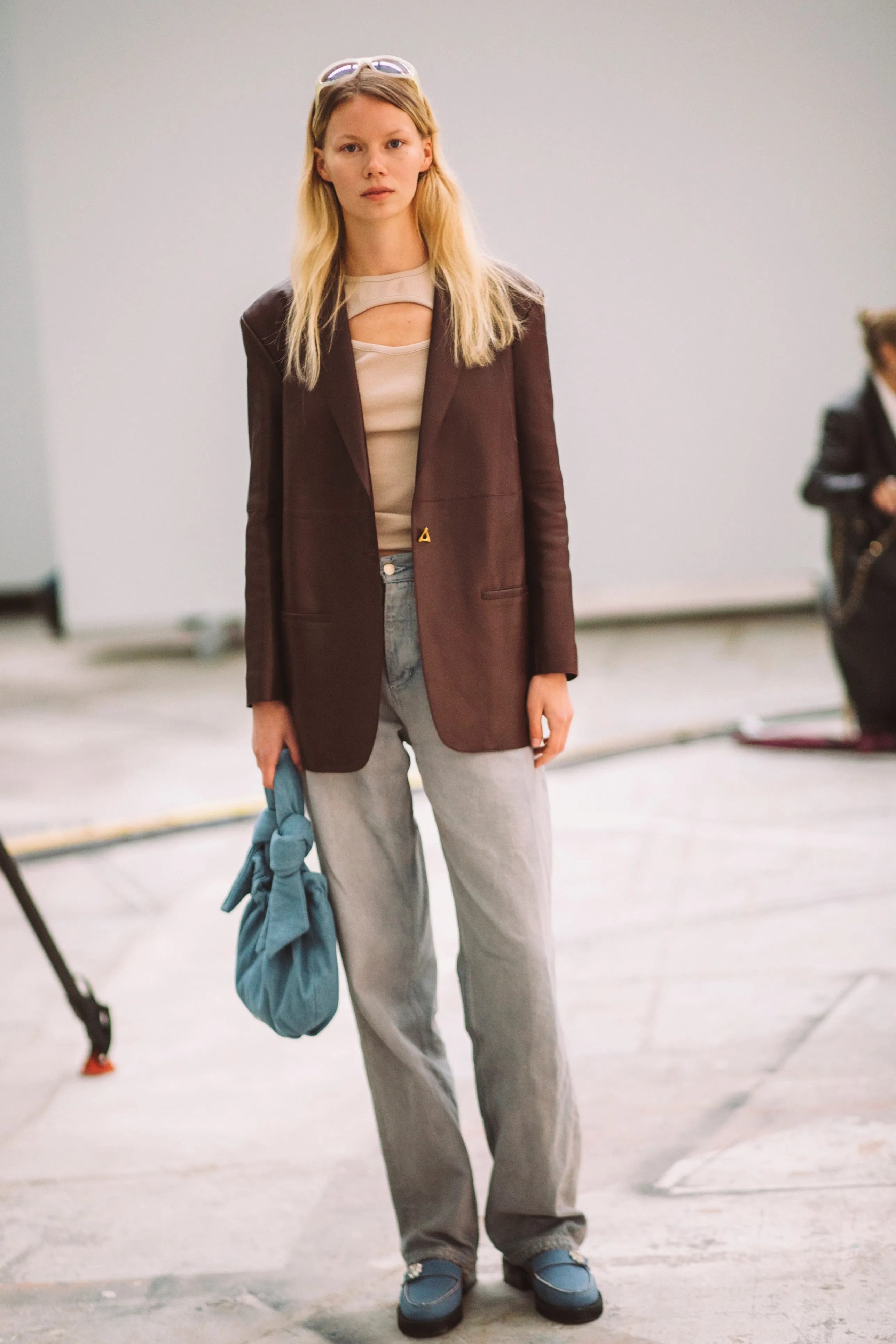 denim loafers trend fall 2025 copenhagen fashion week street style