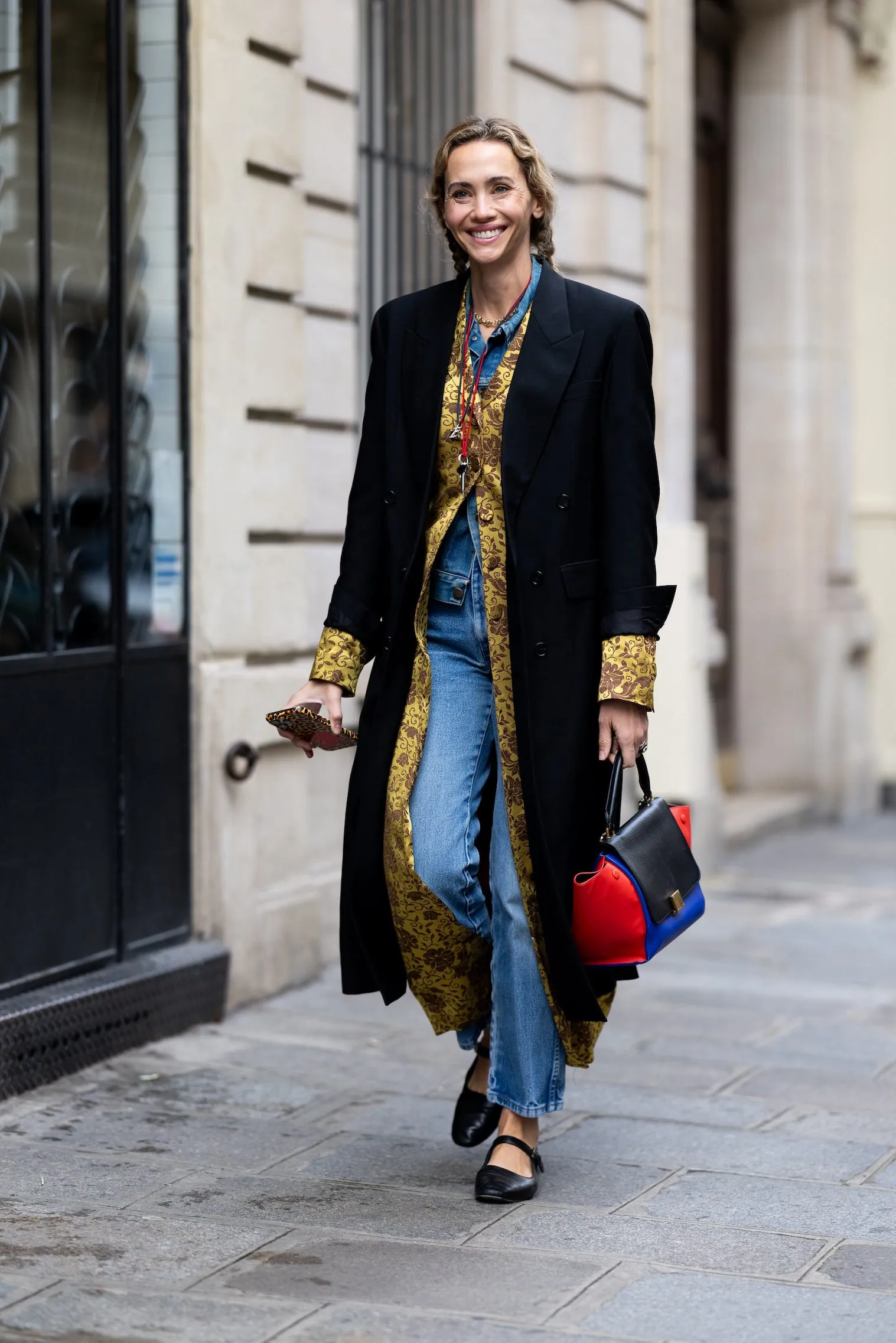 how to style denim in winter