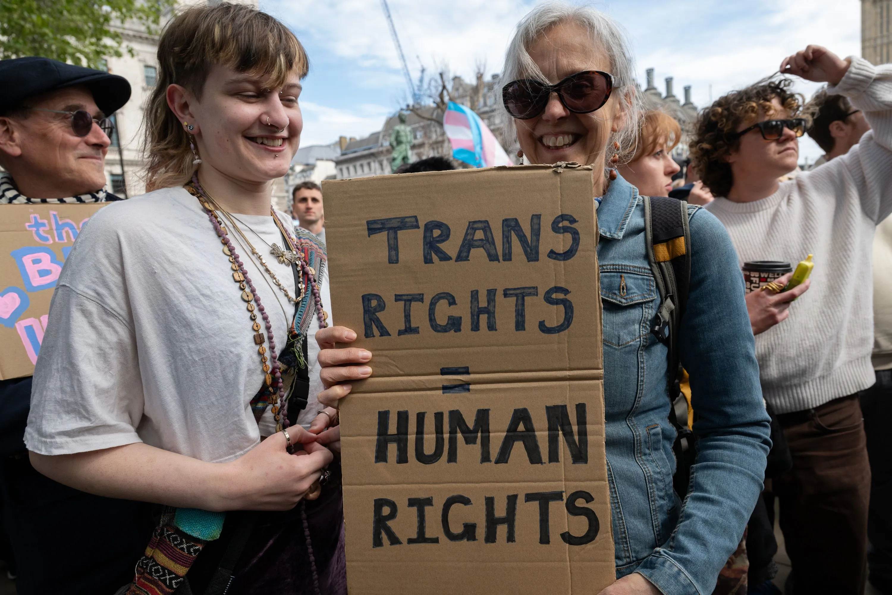 trans liberation emergency protest in london