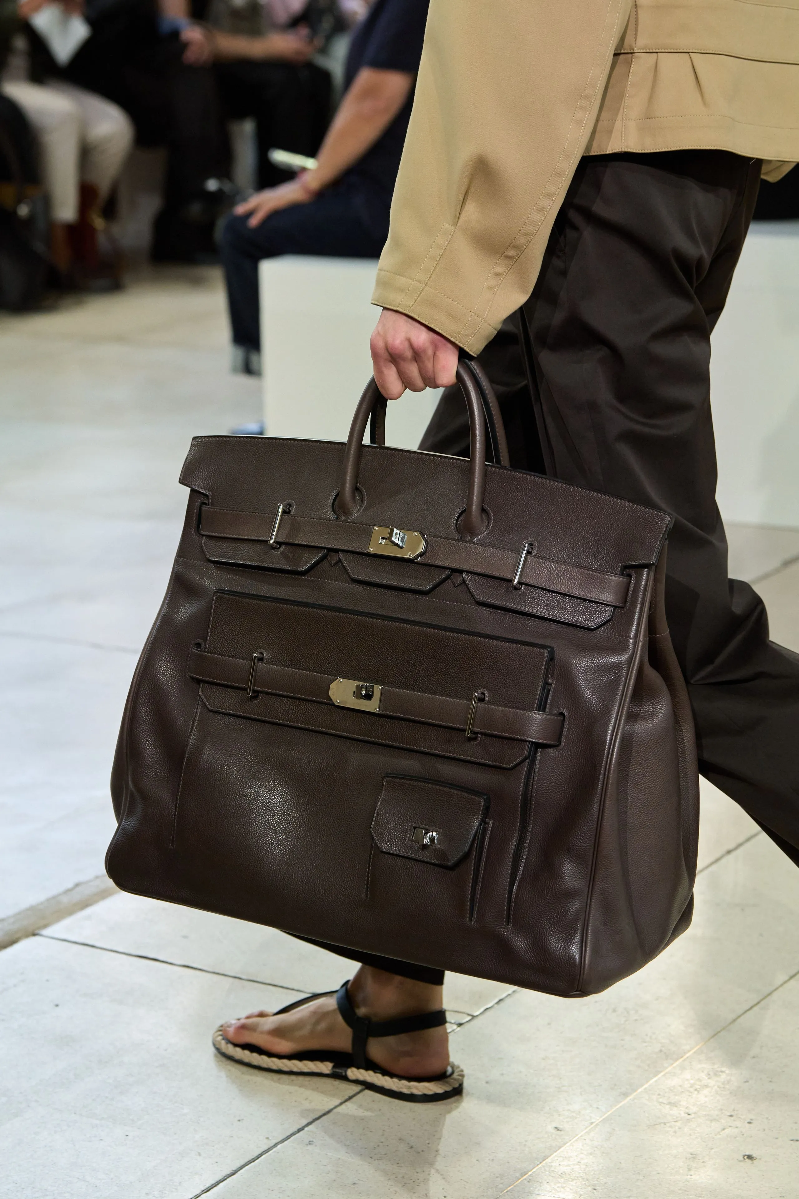 Image may contain Bag Accessories Handbag Adult Person Clothing Footwear Shoe and Purse