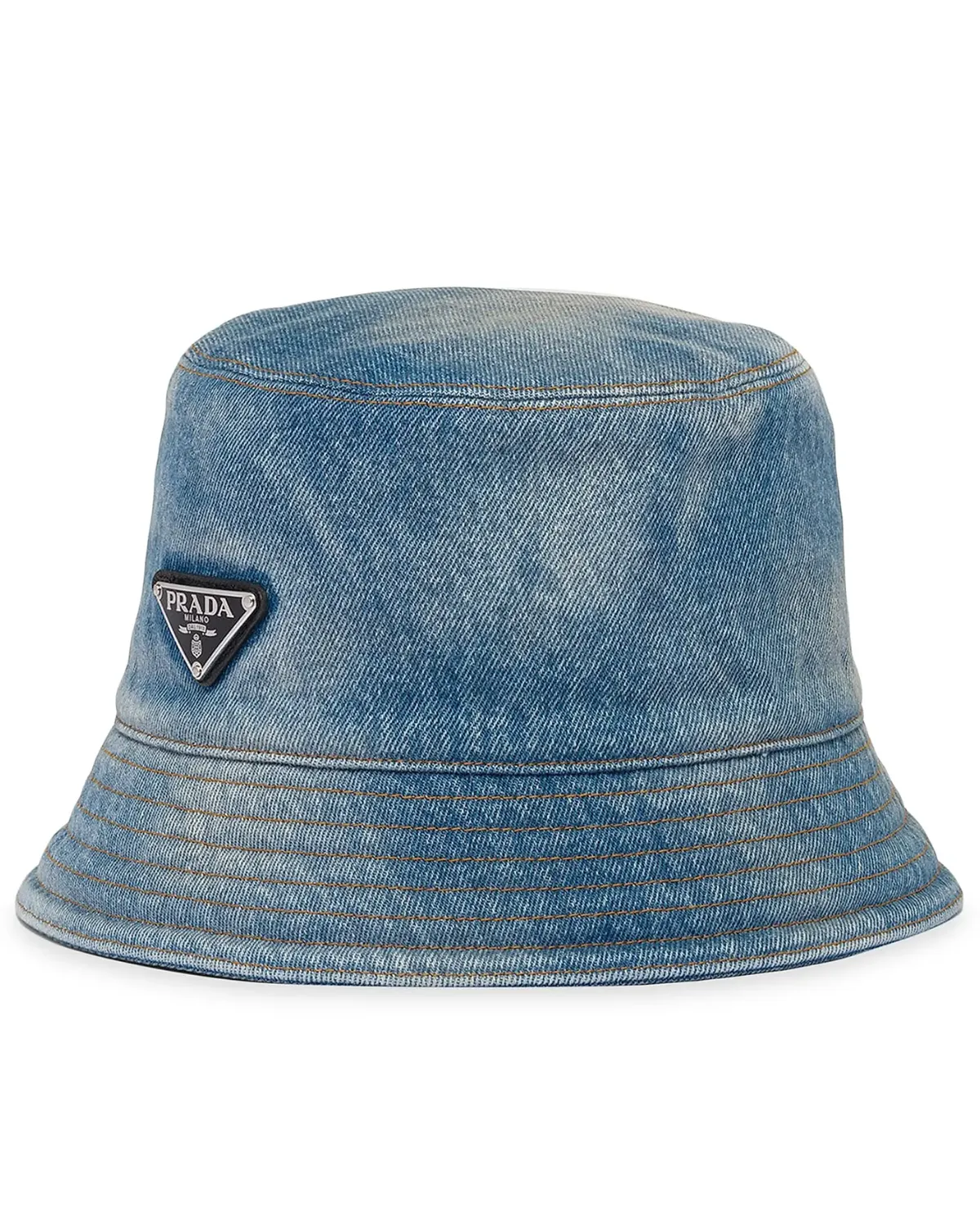 Denim Logo Bucket Hat