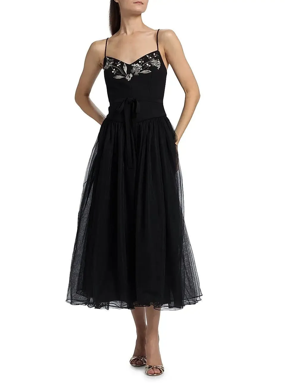 Freddie Tulle Midi Dress