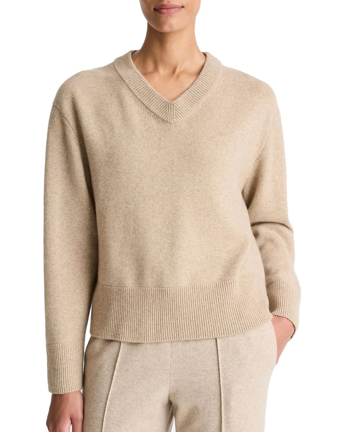Wool & Cashmere V-Neck Sweater