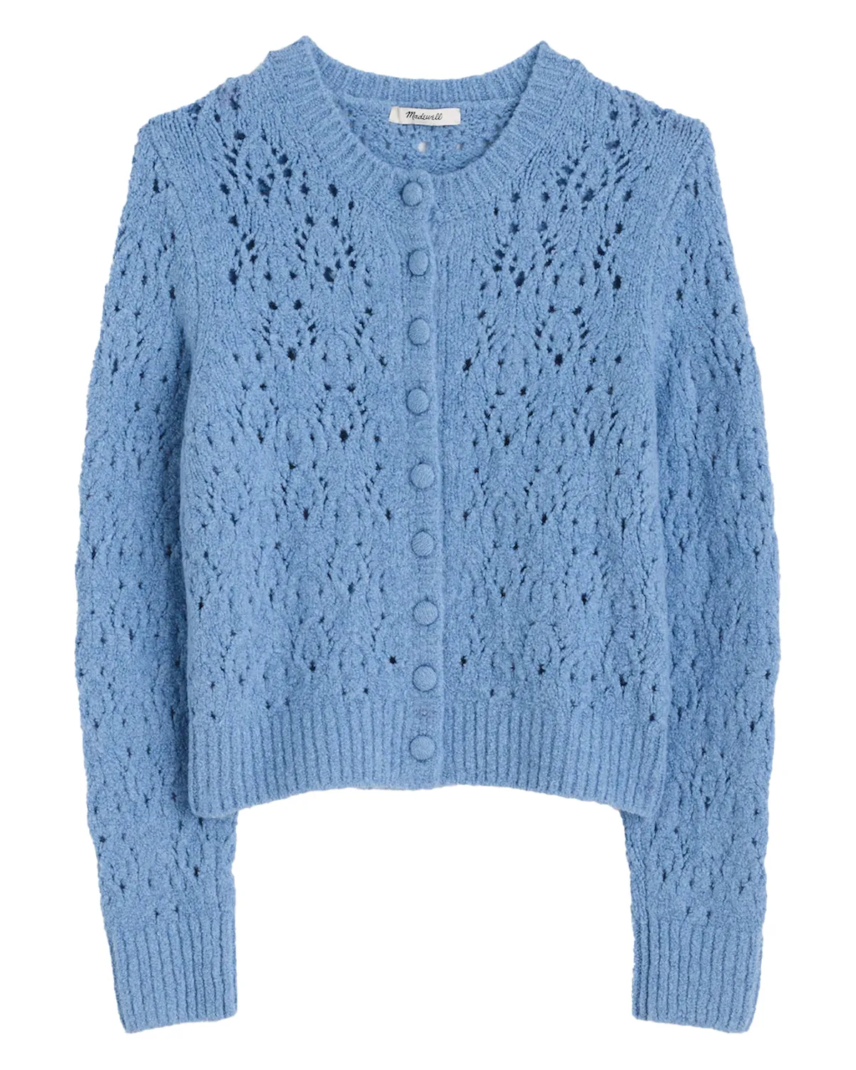 Pointelle-Stitch Cardigan