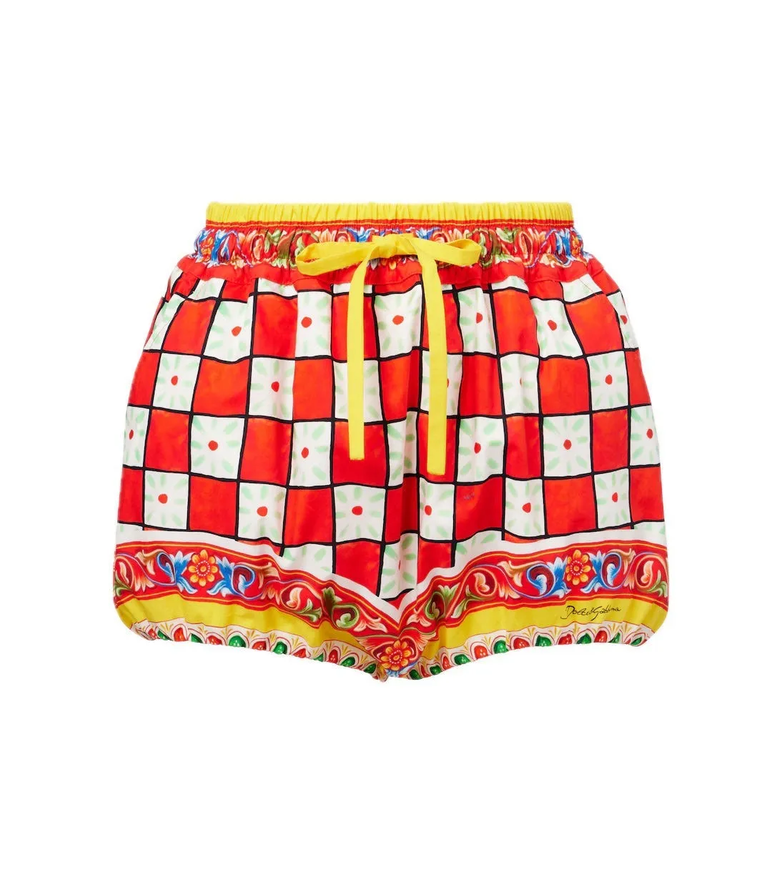 Printed Cotton Shorts
