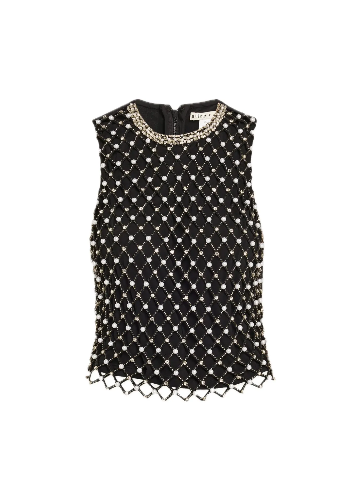 Amal Embellished Boxy Tank