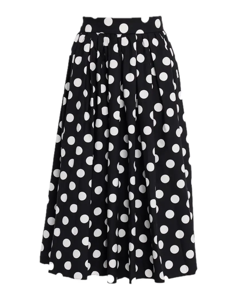 Eden Polka Dot Poplin Skirt