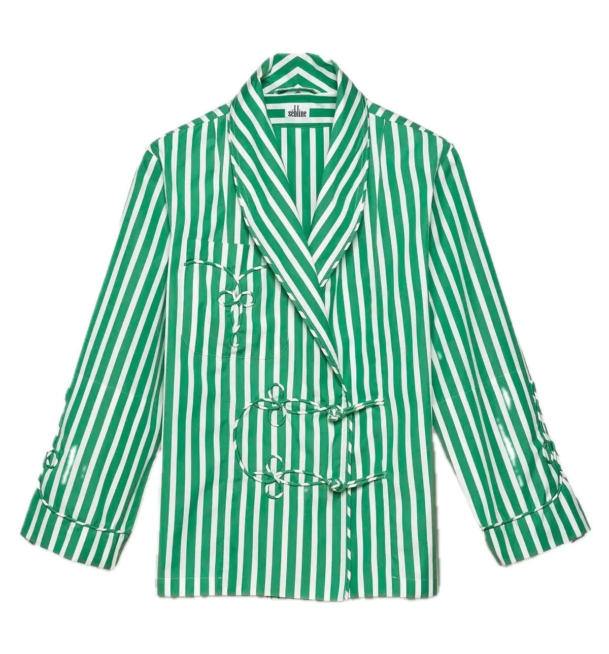 Embroidered Smoking Jacket