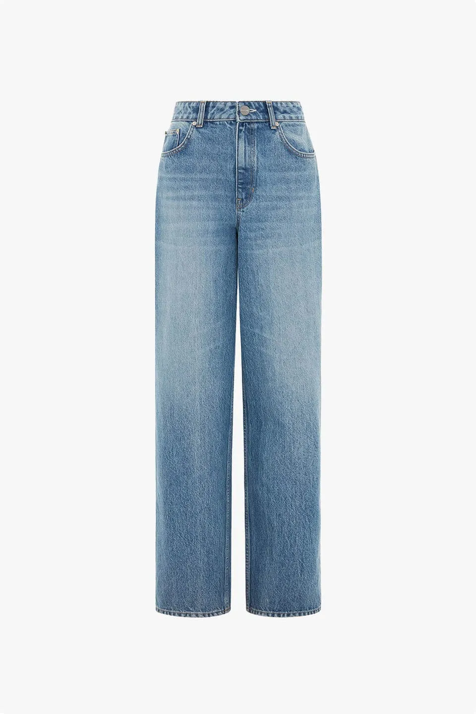 High-Rise Straight-Leg Jeans