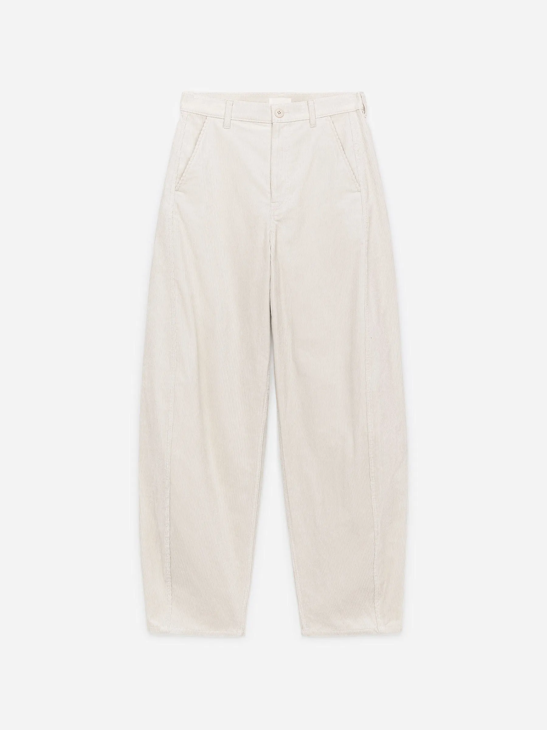 Barrel-Leg Corduroy Trousers