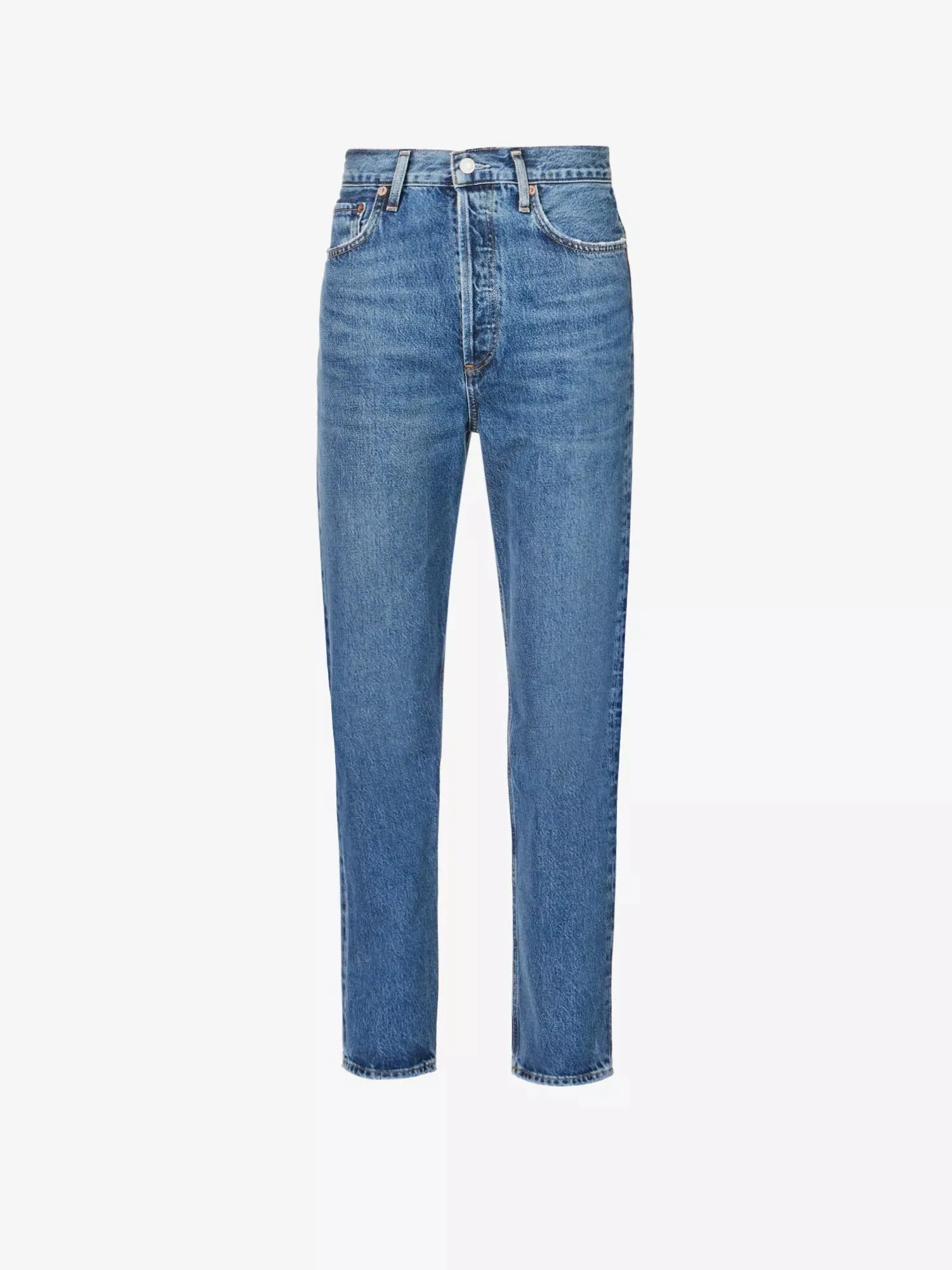 Straight-Leg Denim Jeans