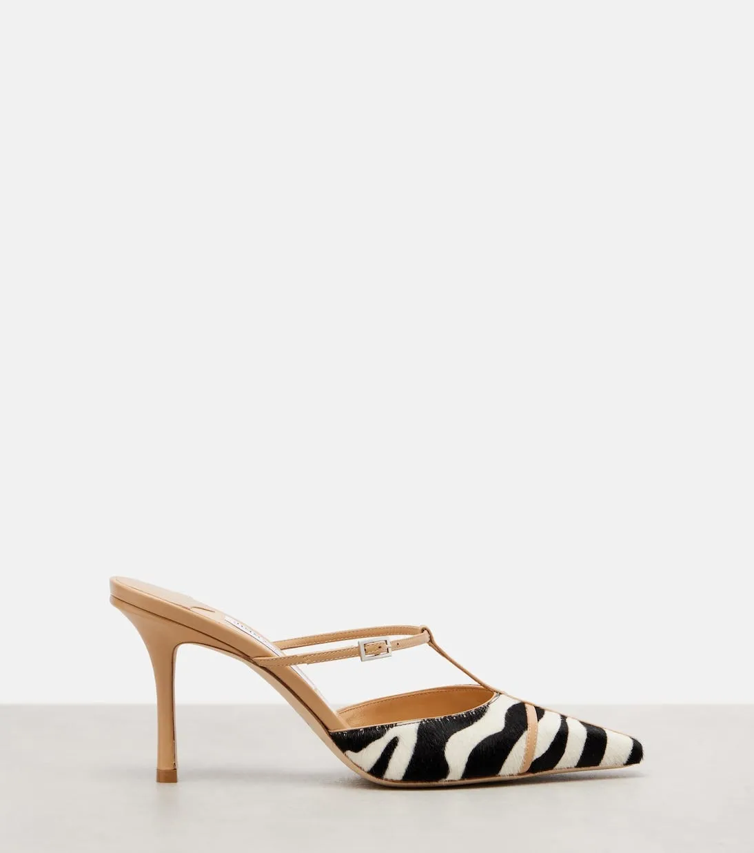 Zebra-Print Mules