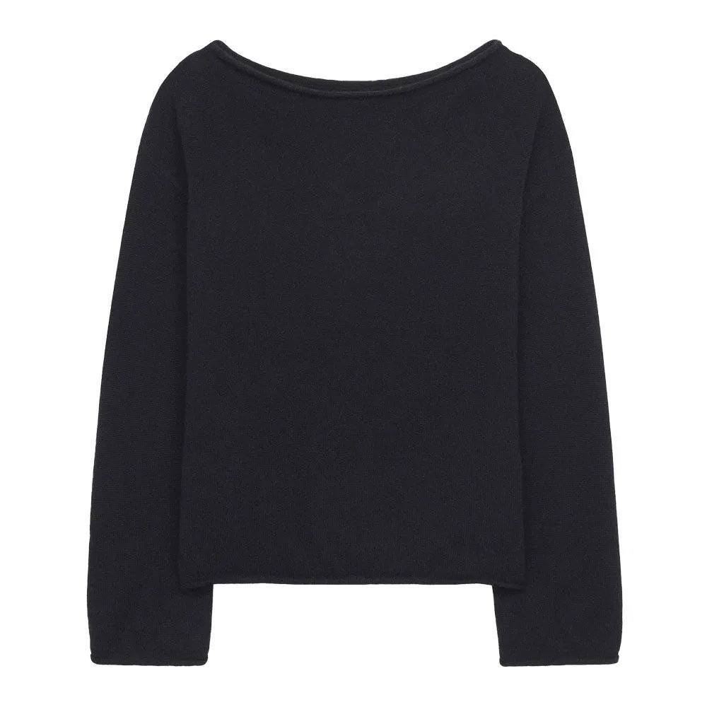 Lightweight Cashmere Relaxed Boatneck Sweater