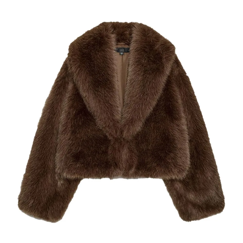 Short Faux Fur Coat