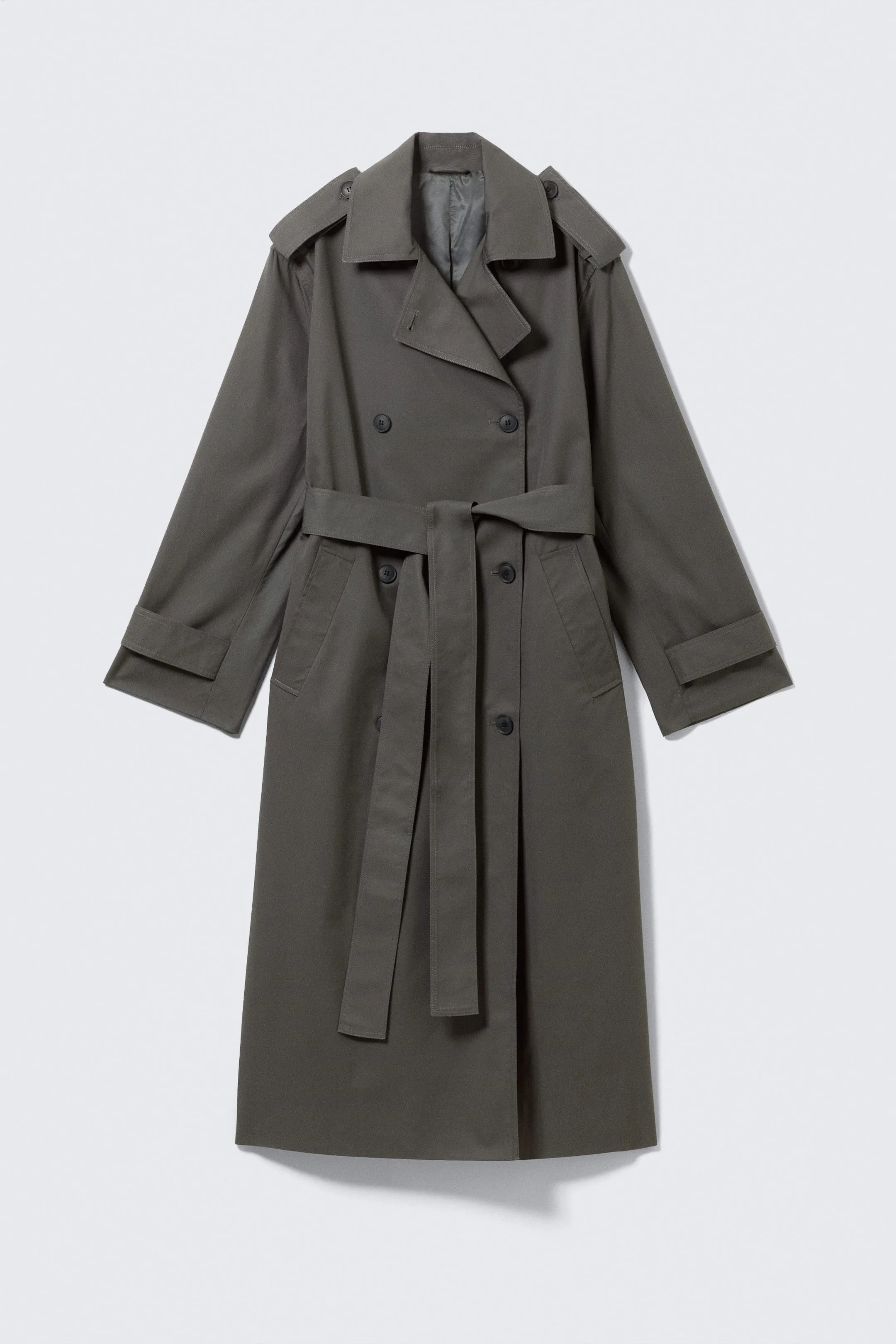 Oversized Double-Breasted Trench Coat