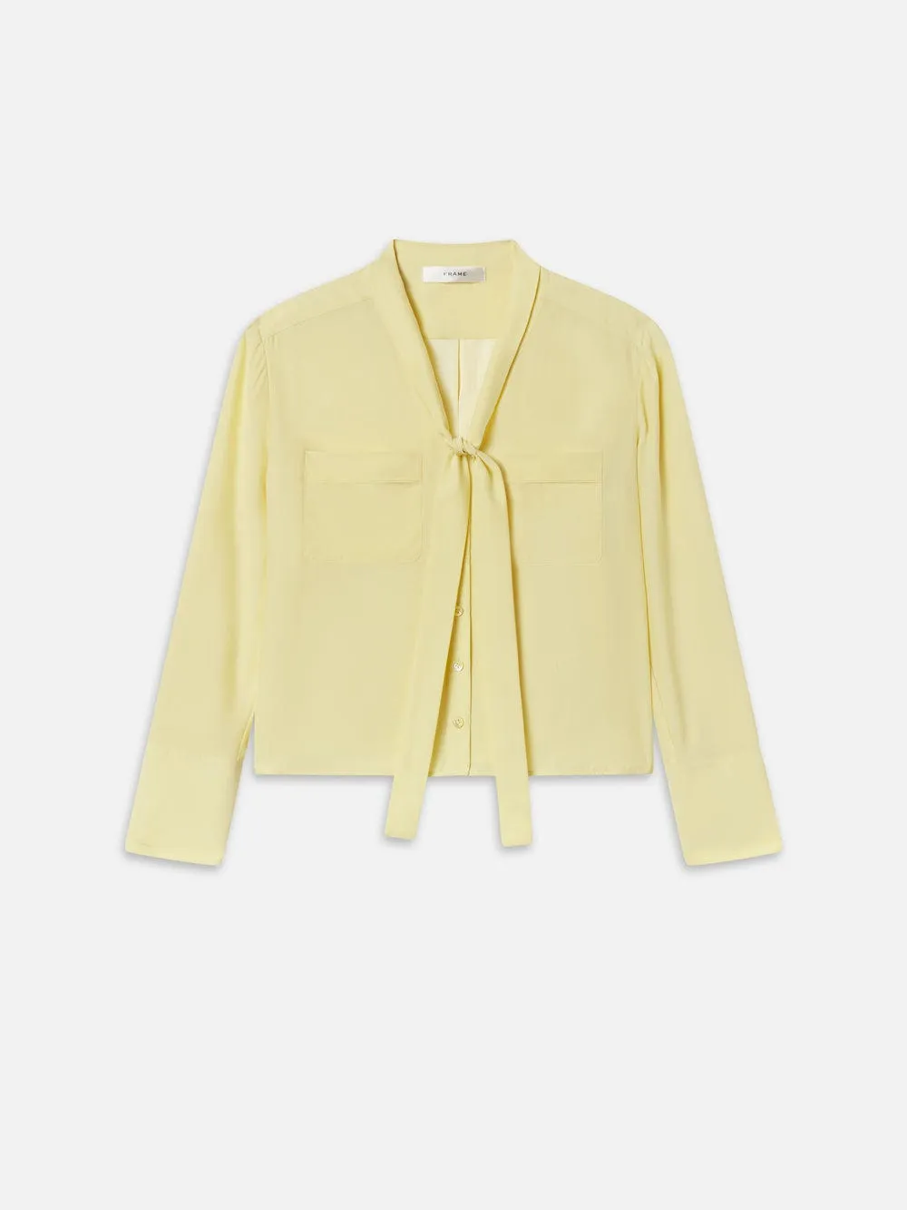 The Silk Modern Tie Blouse