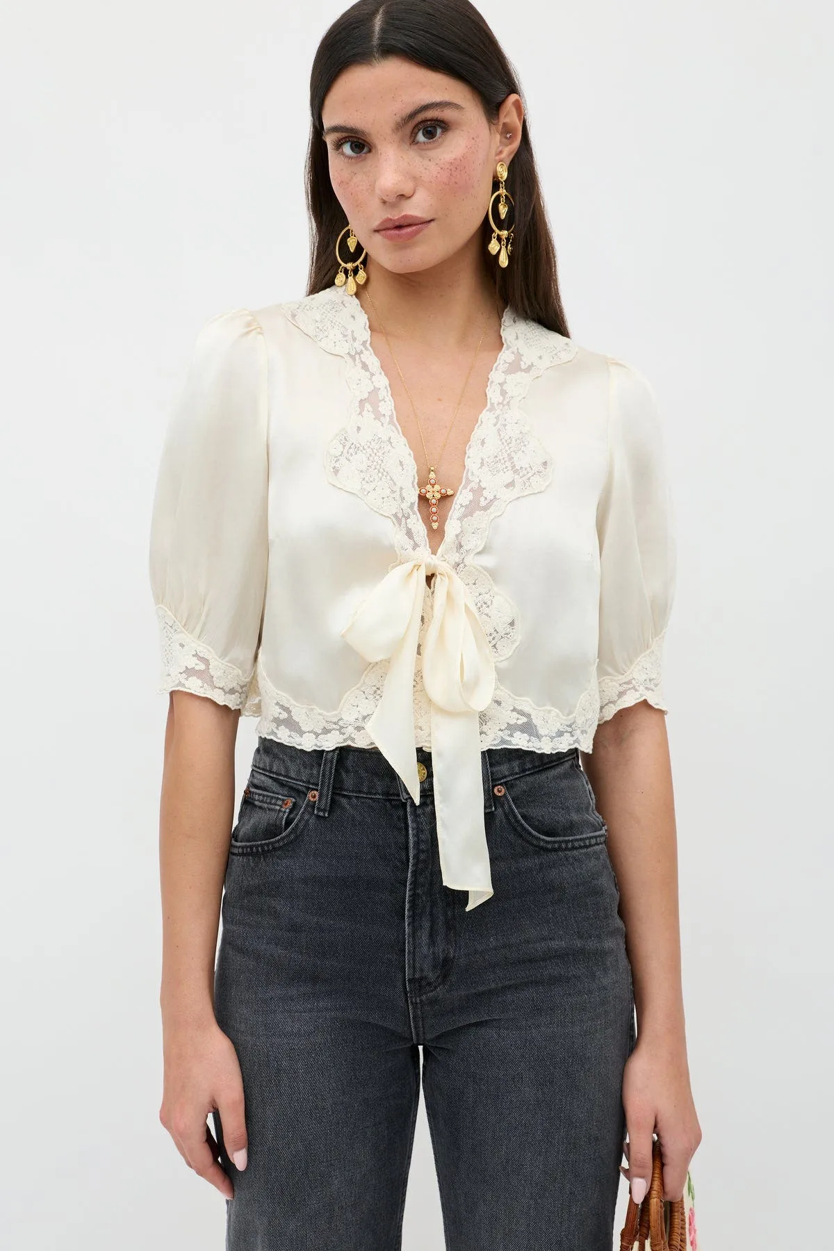 Amara Silk-Satin Top