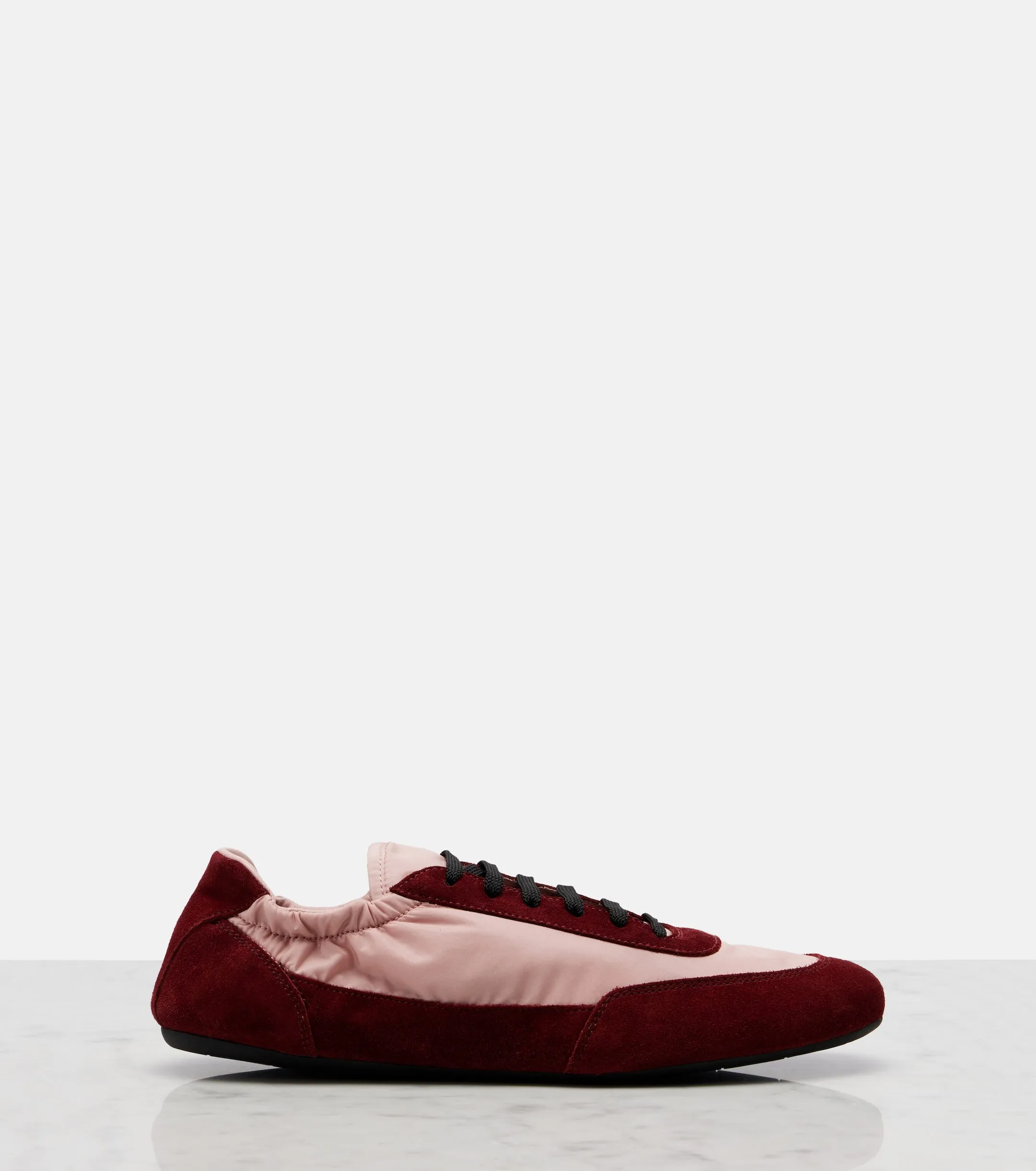 Collapse Re-Nylon And Suede Sneakers