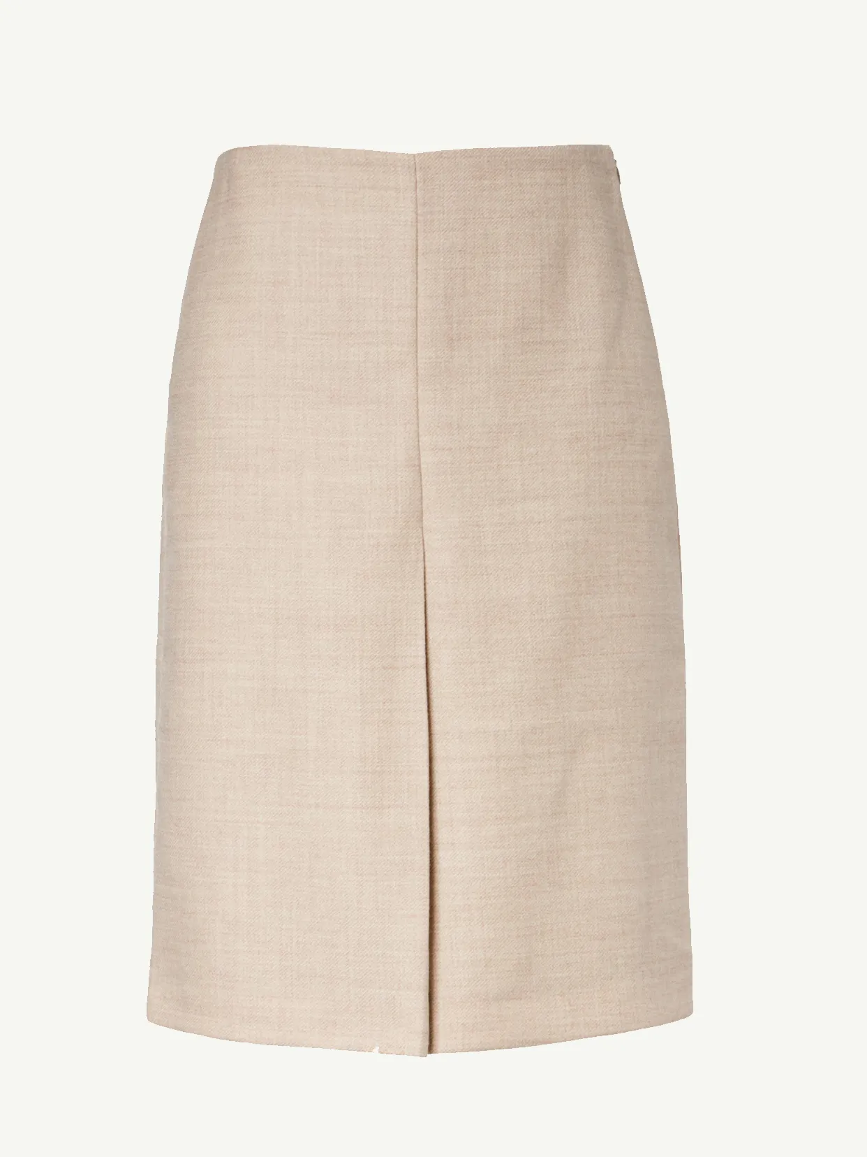 Virgin Wool Midi Skirt