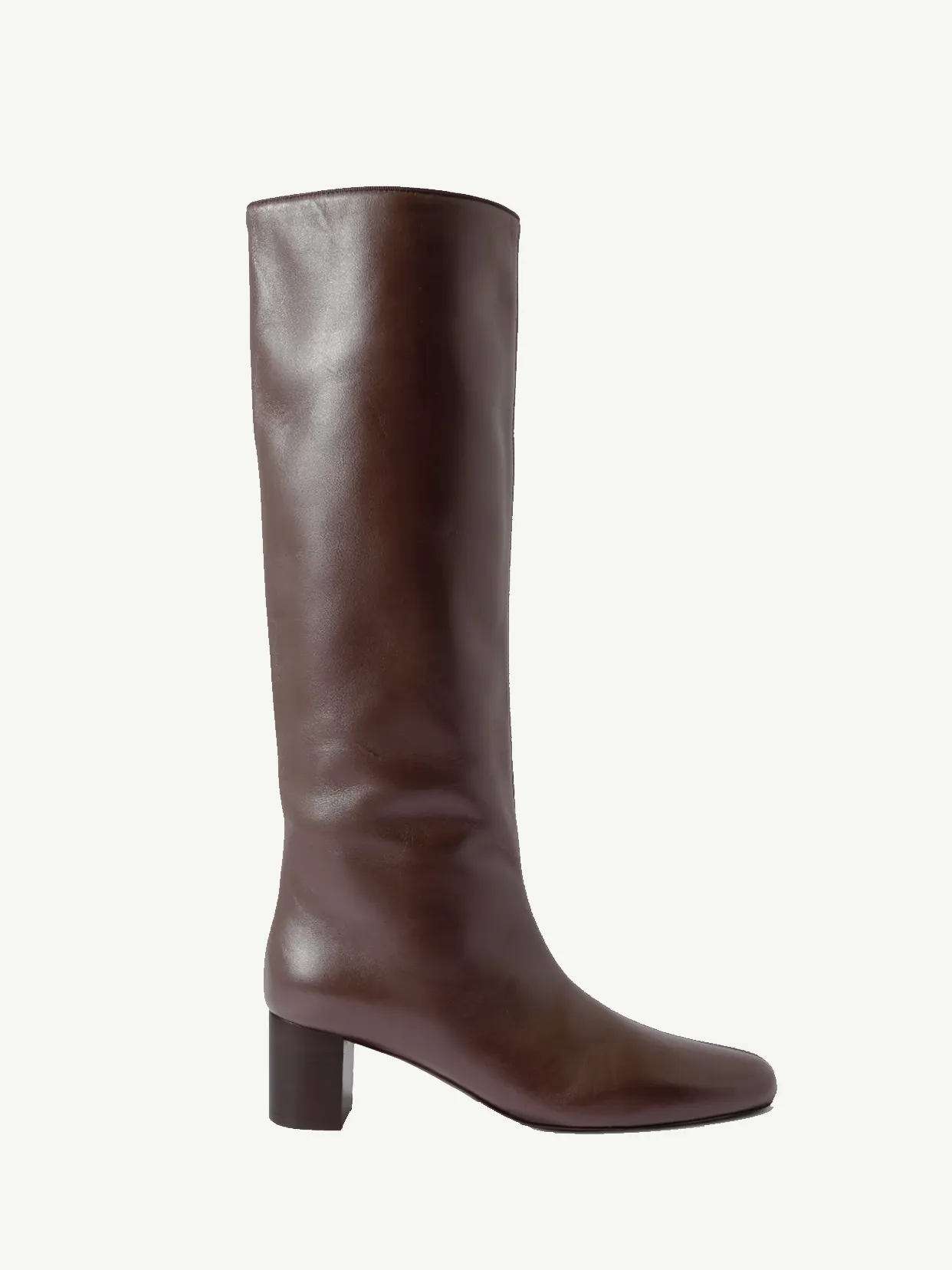 Downtown Leather Knee Boots