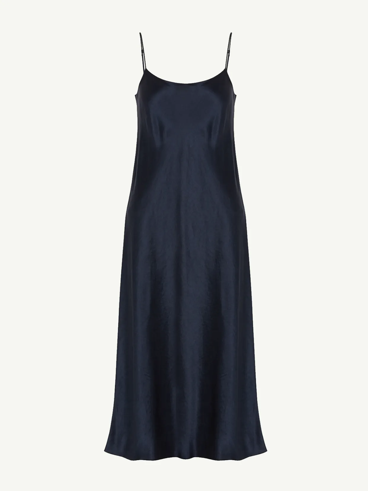 Hammered Satin Slip Dress