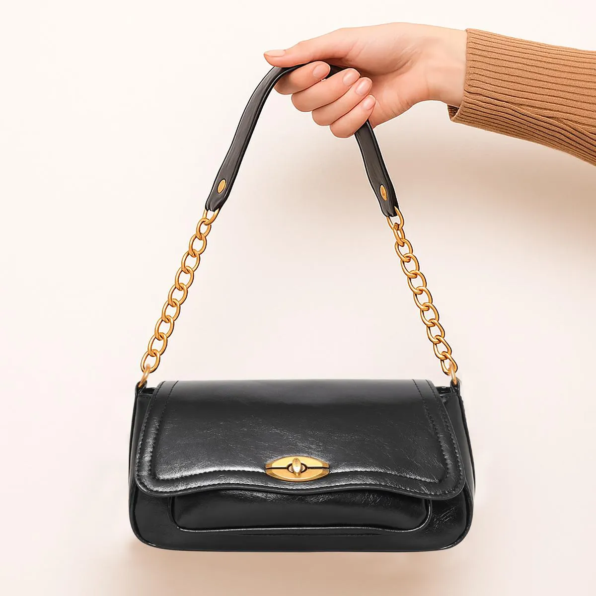 ESBEDA Black Color Crimson Charm Luxe Sling Bag For Women