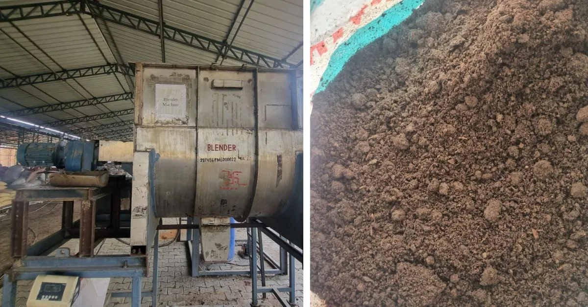 Through an innovative technology, the paddy is converted into a nutrient-rich compost 