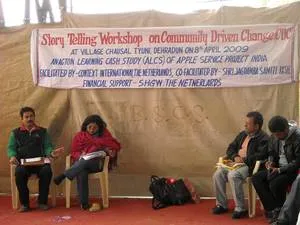 Story Telling Workshop for the Apple Farmers (Courtesy: CDC)