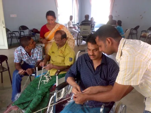 Student volunteers at Project Footprints