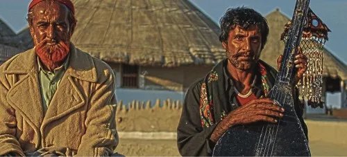 Meetha Khan and Jan Mohammad Jat inhabiting the remote village of Bhaagadia in the Rann of Kutch, have the distinction of being proponents of possibly the rarest of the rare music genres in India- the Waai style of music. 