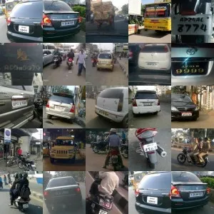 Snapshots of traffic violations