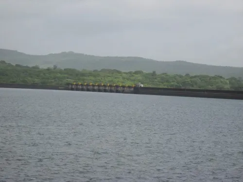 The Khadakwasla dam near Pune after the heavy showers.
