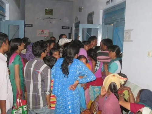 The unanticipated crowd from the first day itself at the Bhatwari PHC