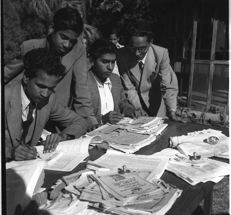 The Election Head Office of the K.M.P.P. Party in New Delhi.