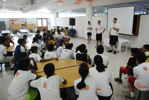 The students are also taught in classrooms